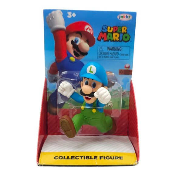 Super Mario Ice Mario Luigi Light Blue Yoshi Red Koopa Figure Nintendo Jakks NEW - Picture 9 of 9